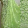 Dhani-Green-georgette-chikankari-dress-material-Shilphaat