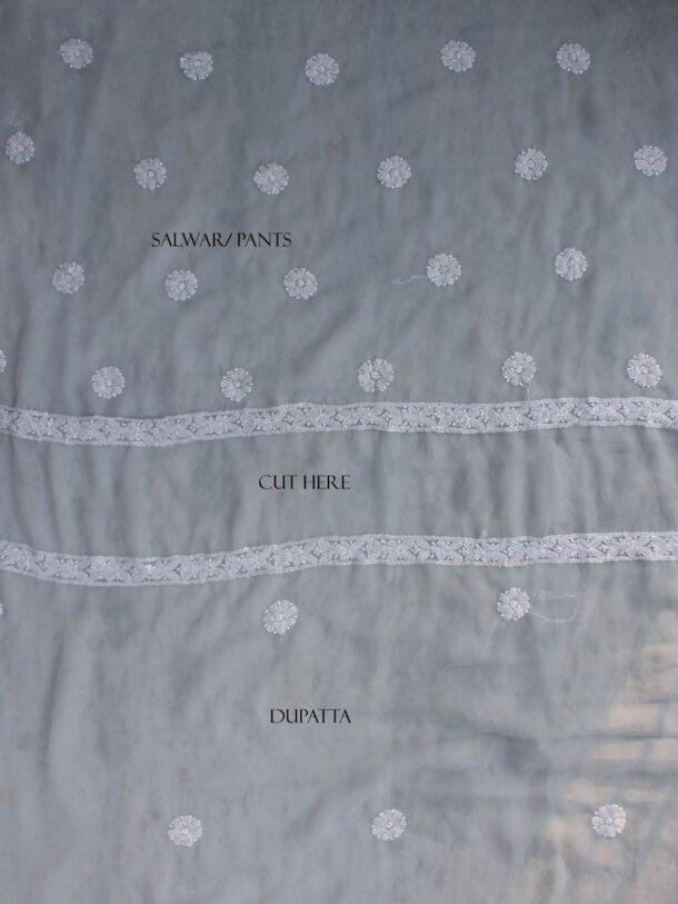 Light-Gray-georgette-chikankari-salwar-suit at Shilphaat.com