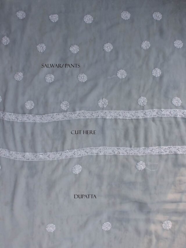 Light-Gray-georgette-chikankari-salwar-suit at Shilphaat.com