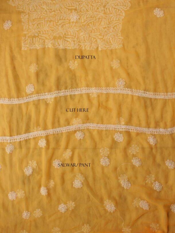 Yellow-Orange--georgette-chikankari-salwar-suit at Shilphaat.com