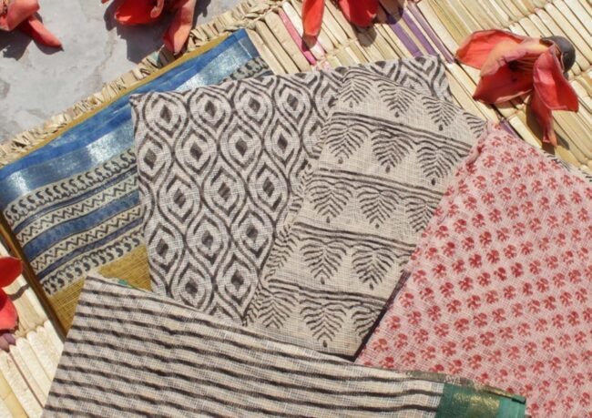 Block-printed-Kota-doria-summer-sarees