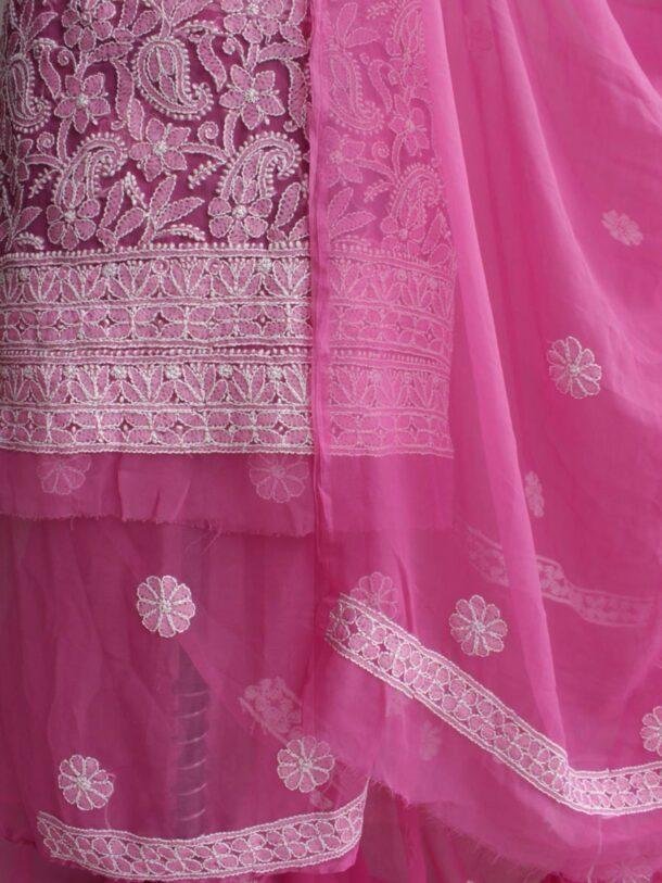 Purple-Pink-georgette-chikankari-lucknowi-suit.-Shilphaat