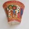 Elephant-and-Peacocks-Andhra-Leather-wall-lamp at Shilphaat.com