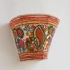 Elephants-and-Peacocks-Leather-wall-lamp at Shilphaat