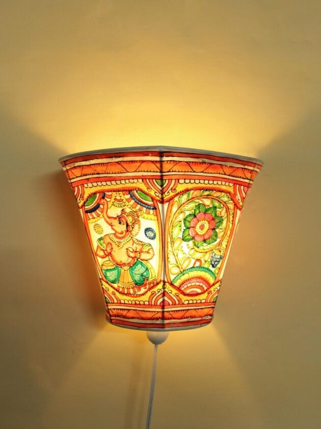 Ganesha-Tholu-Bommalata-wall-lamp at Shilphaat