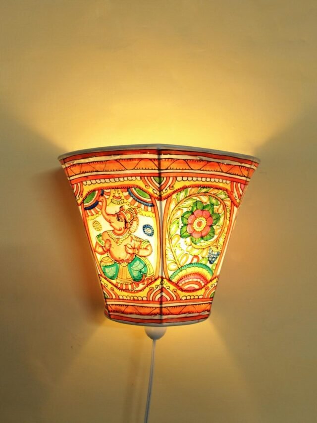 Ganesha-Tholu-Bommalata-wall-lamp at Shilphaat