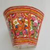 Ganesha-and-Lotus-Andhra-Leather-wall-lamp at Shilphaat.com