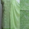 Leaf-Green-jaal-chikankari-cotton-dress-material at Shilphaat.com