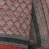 Maroon-and-black-Block-printed-kota-doria-sari