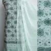 PAstel-mint-green-jaal-chikankari-cotton-3pc-dress-material at Shilphaat.com