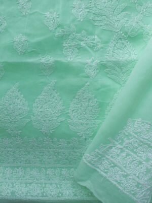 mint-green-cotton-chikankari-buta-salwar-suit at Shilphaat
