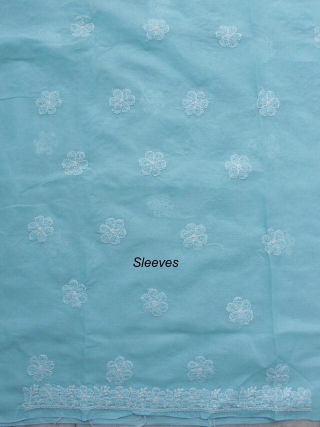 Light-Blue-jaal-chikankari-cotton-salwar-suit at Shilphaat