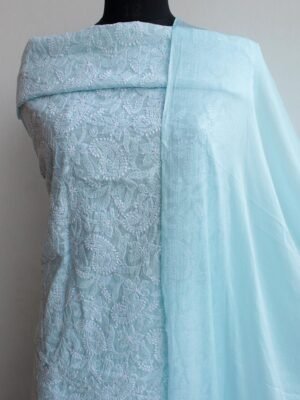 Pale-Blue-jaal-chikankari-cotton-3pc-ladies-suit at Shilphaat.com