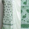 Pale-mint-green-paisley-chikankari-cotton-dress-material at Shilphaat.com