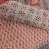 Ochre-Red-bagru-printed-Kota-cotton-saree at Shilphaat.com