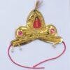 Golden-bride-and-groom-Mauri-mukut-for-wedding at Shilphaat.com