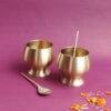 Handcrafted-premium-brass-dessert-bowl-pair at Shilphaat.com
