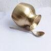 Handcrafted-premium yellow-brass-dessert-bowl at Shilphaat.com
