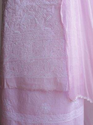 Onion-Pink-chikankari-cotton-3pc-lucknowi-suit