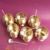 handcrafted-6-brass-dessert-bowl-and-spoon-set at Shilphaat.com