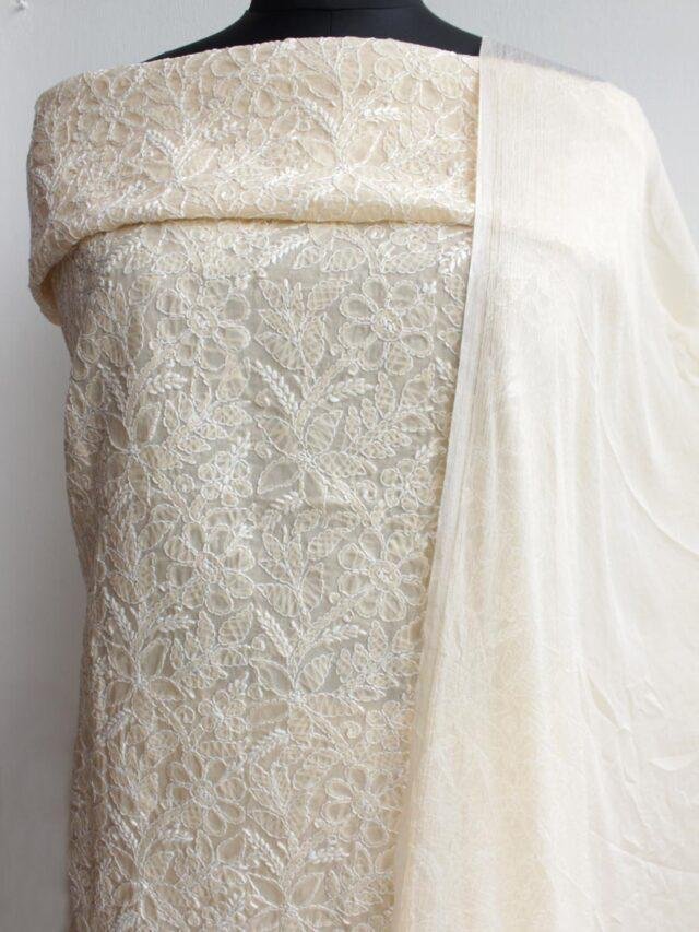 Beige-chikankari-cotton-3pc-ladies-suit-Shilphaat