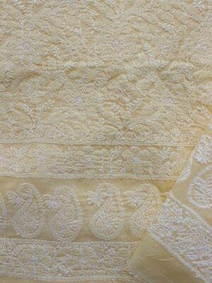 Butter-Yellow-jaal-chikankari-cotton-lucknowi-suit