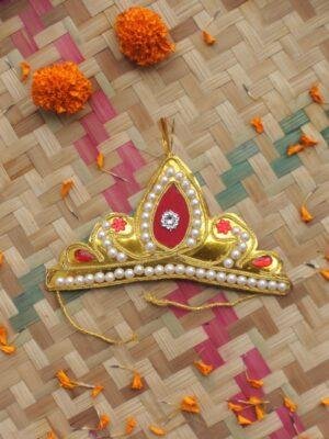 Golden-Mauri-mukut-for-Indian-wedding at Shilphaat.com
