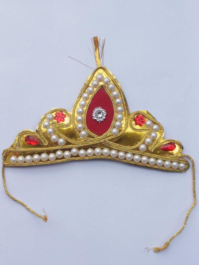 Golden-bride-groom-Mauri-mukut-for-wedding at Shilphaat.com