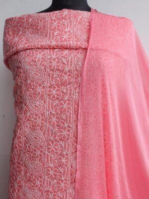 Orange-Pink-jaal-chikankari-cotton-3pc-ladies-suit
