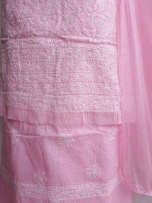 Rose-Pink-chikankari-cotton-3pc-lucknowi-suit
