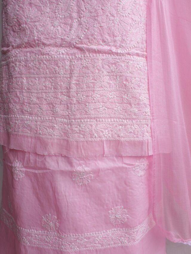 Rose-Pink-chikankari-cotton-3pc-lucknowi-suit