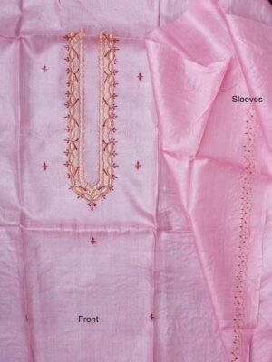 Soft-Pink-Mens-pure-silk-kurta-fabric