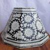 Big-Black-and-white-Leather-Lampshade at Shilphaat.com