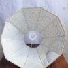 Big-Blue-and-Yellow-Handmade-Leather-Lampshade at Shilphaat.com