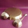 Handcrafted-Brass-Thali,-Katori,-spoon-set at Shilphaat.com