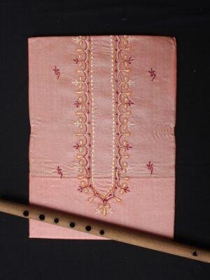 Peach-mens-silk-kurta-fabric at Shilphaat.com