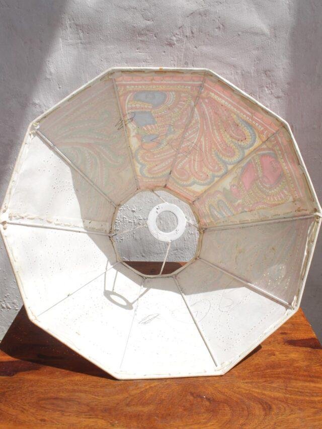Peacocks-big-Handmade-Leather-Lampshade at Shilphaat.com