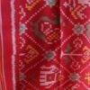 Red-Hathi-popat-Double-Ikat-Patan-Patola-pure-silk-Dupatta at Shilphaat.com