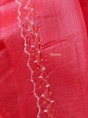 Sindoor-Red-gents-silk-kurta-fabric at Shilphaat.com