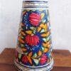 Blue-and-Pink-Lotus-tholu-bommalata-pendant-lamp at Shilphaat.com