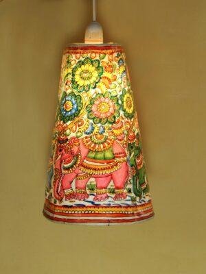 Elephants-tholu-bommalata-hanging-lamp-Shilphaat.com
