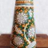 Green-and-Off-white-tholu-bommalata-pendant-lamp-at Shilphaat.com