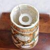 Green-and-off-white-Hanging-leather-lamp at Shilphaat.com
