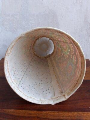 Multicolour-flower-on-black-base-tholu-bommalata-Ceiling-lamp at Shilphaat.com