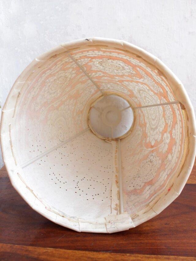 Orange-flowers-tholu-bommalata-Ceiling-lamp at Shilphaat.com