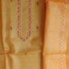 Turmeric-Yellow-Mens-pure-silk-kurta-fabric at Shilphaat.com