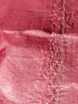 Wine-Red-gents-silk-kurta-fabric-Shilphaat