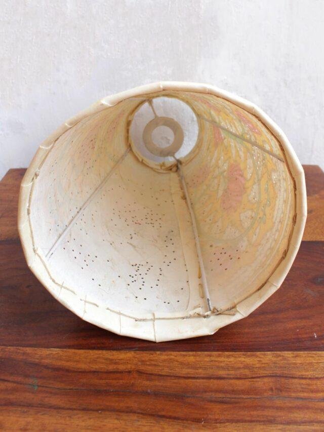 Yellow-and-Pink-Lotus-tholu-bommalata-Ceiling-lamp at Shilphaat