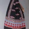 Black-and-Red-Modal-silk-Ajrakh-stole at Shilphaat.com
