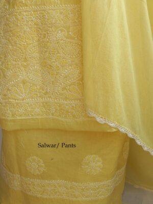 Bright-Yellow-chikankari-cotton-3pc-lucknowi-suit